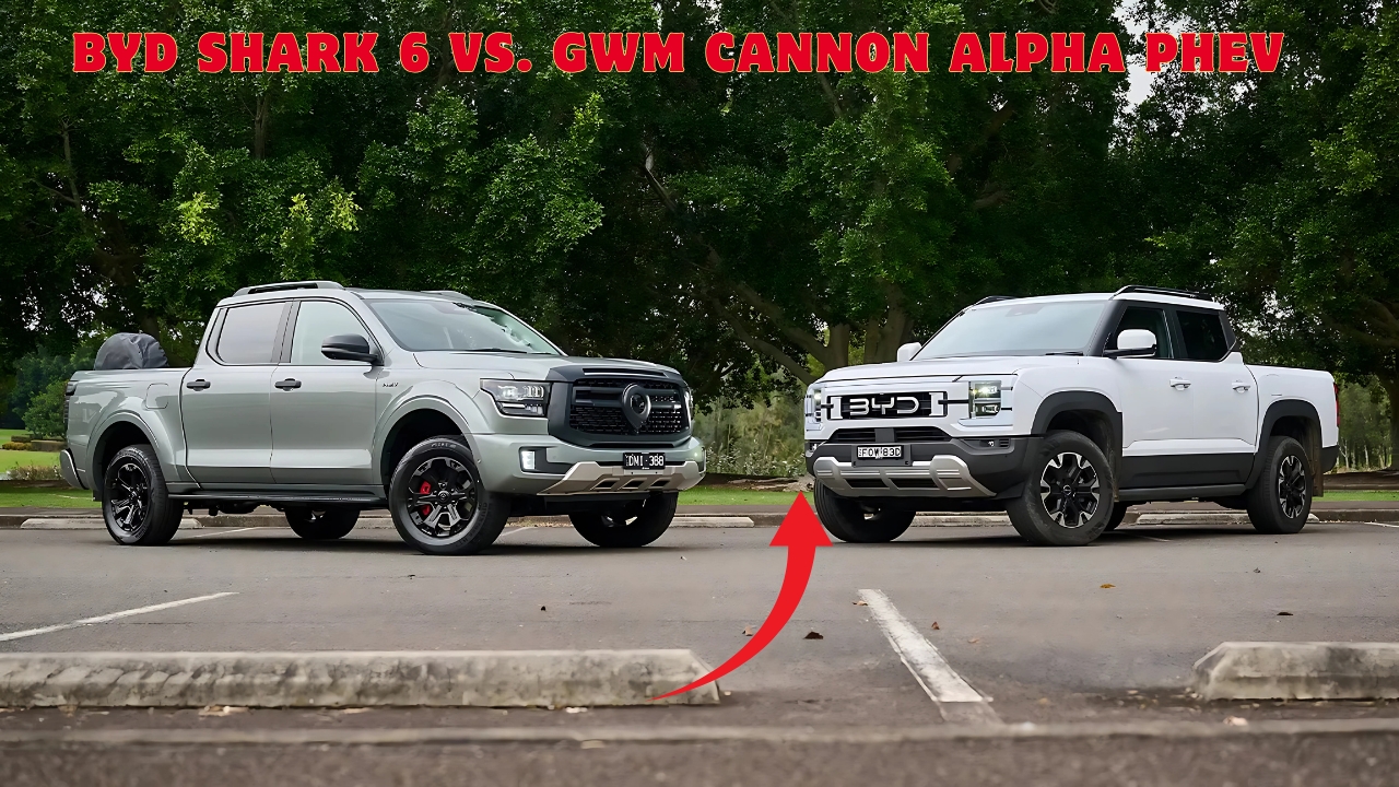 BYD Shark 6 vs. GWM Cannon Alpha PHEV
